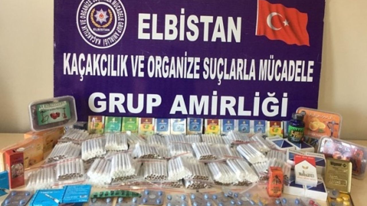 Elbistan’da cinsel gücü artırıcı hap ele geçirildi