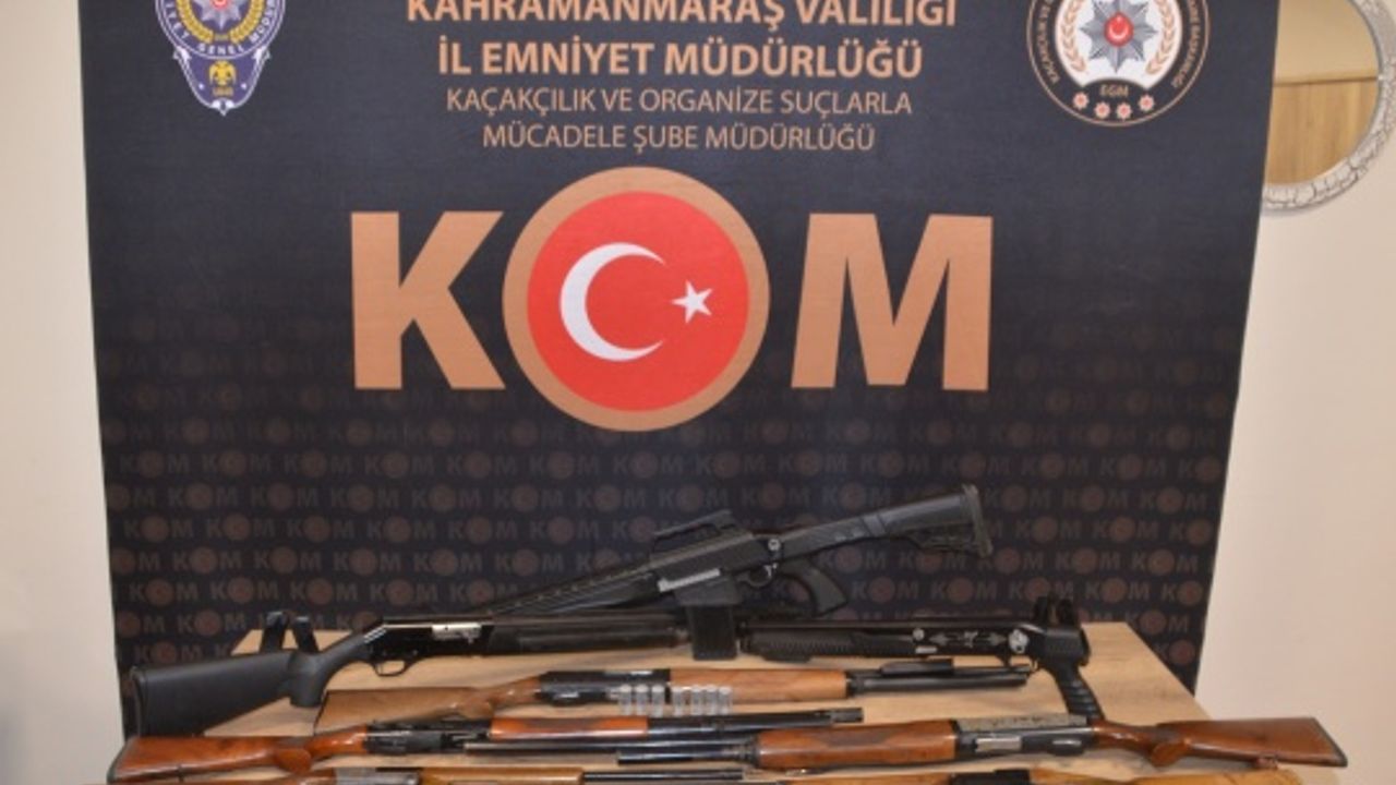 Kahramanmaraş'ta Ruhsatsız Silah Operasyonu: 4 Gözaltı