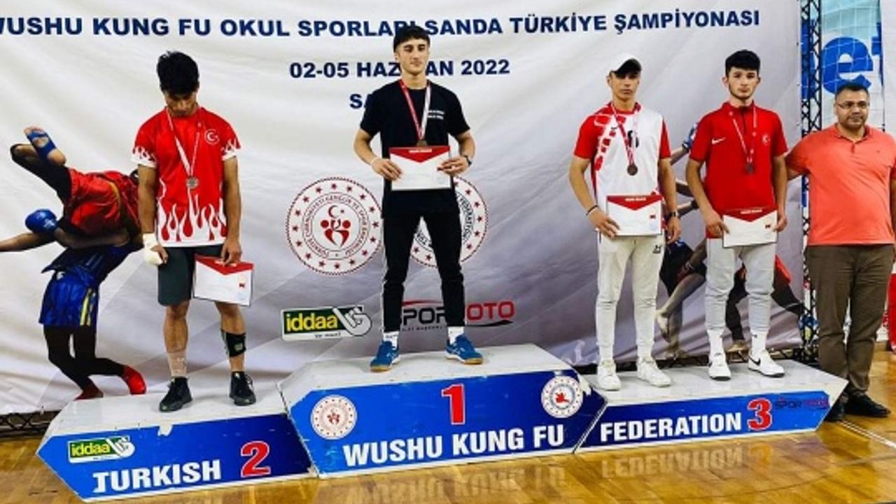 Akkaya, Türkiye Wushu Kung Fu Şampiyonası'nda 3. Oldu