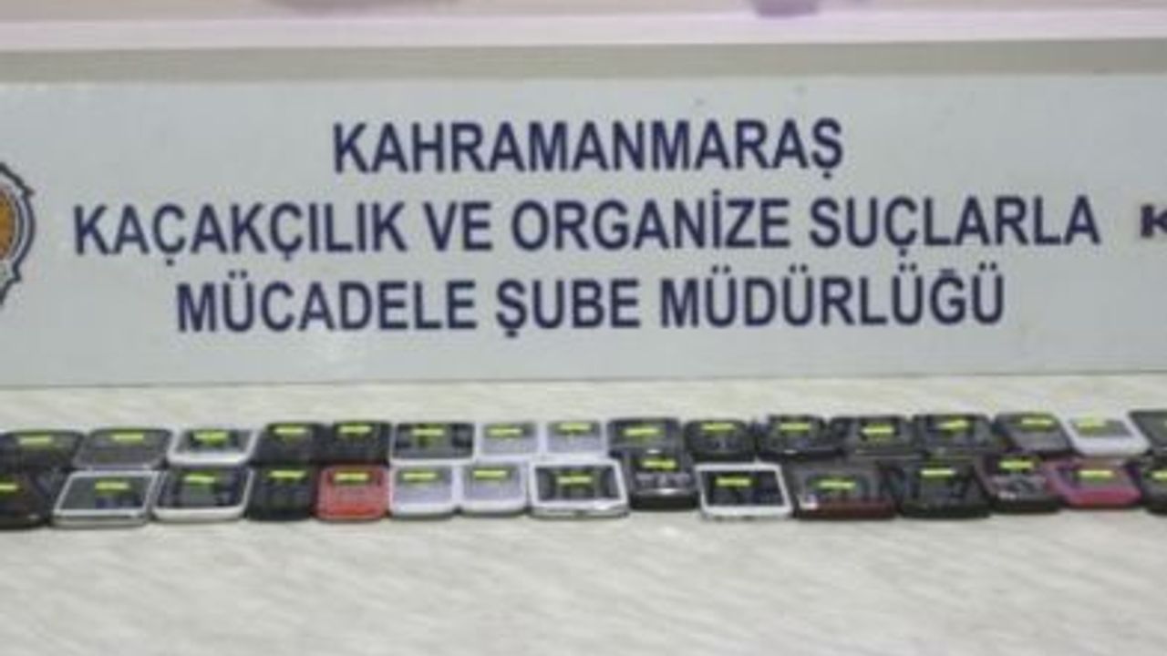 Kahramanmaraş'ta 35 Adet Kaçak Cep Telefonu Ele Geçirildi