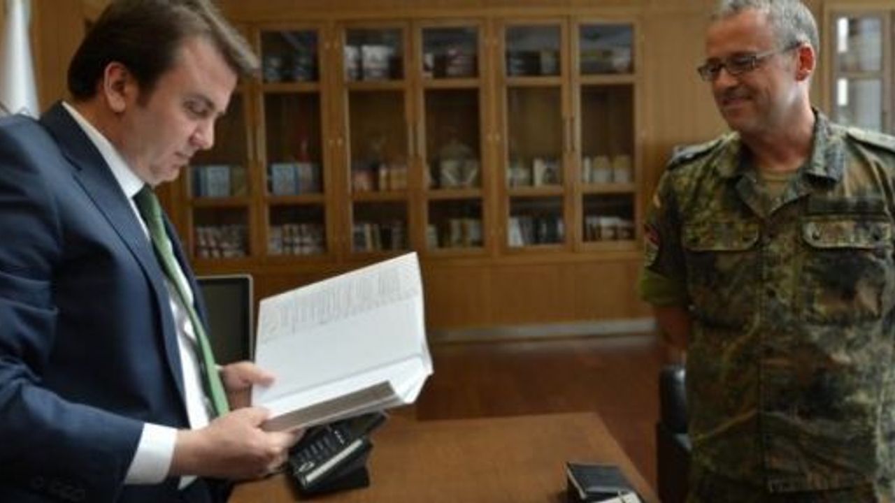  Patriot Komutanı Drexler'den Başkan Erkoç'a Ziyaret