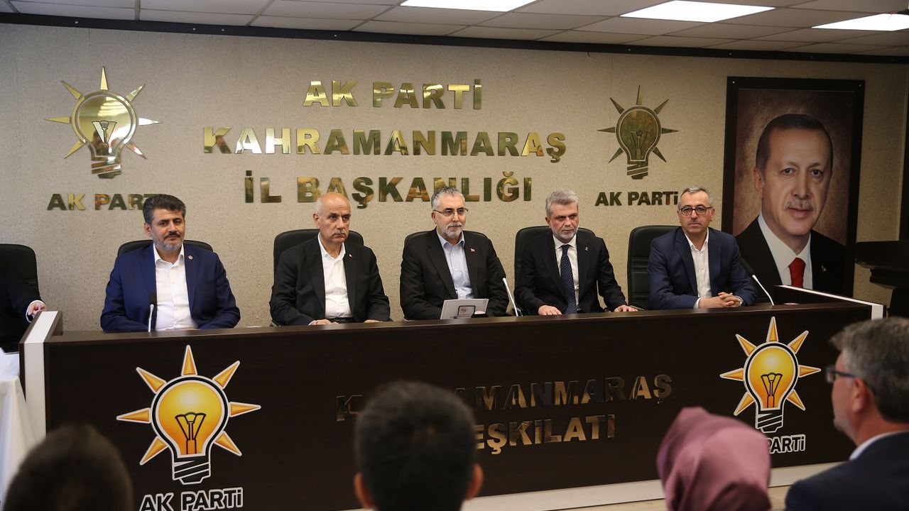 Çalışma ve Sosyal Güvenlik Bakanı Işıkhan, Kahramanmaraş'ı Ziyaret Etti