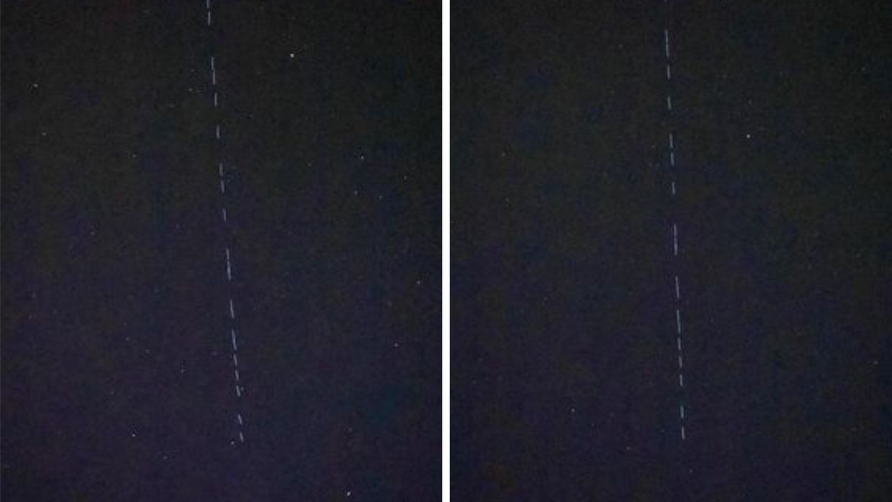 Afşin’de Starlink uyduları görüldü: Vatandaşları heyecanlandırdı
