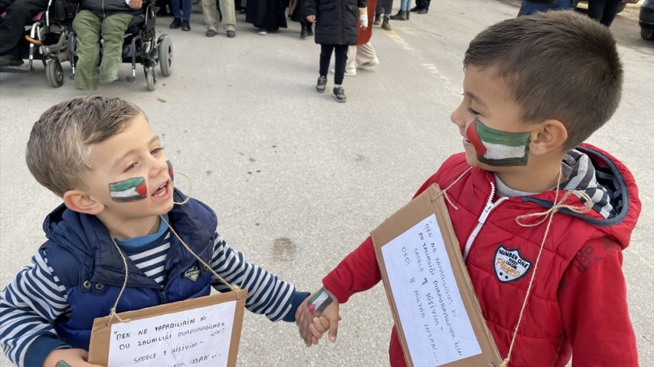 Kahramanmaraş'ta İsrail'in Gazze'ye yönelik saldırıları protesto edildi