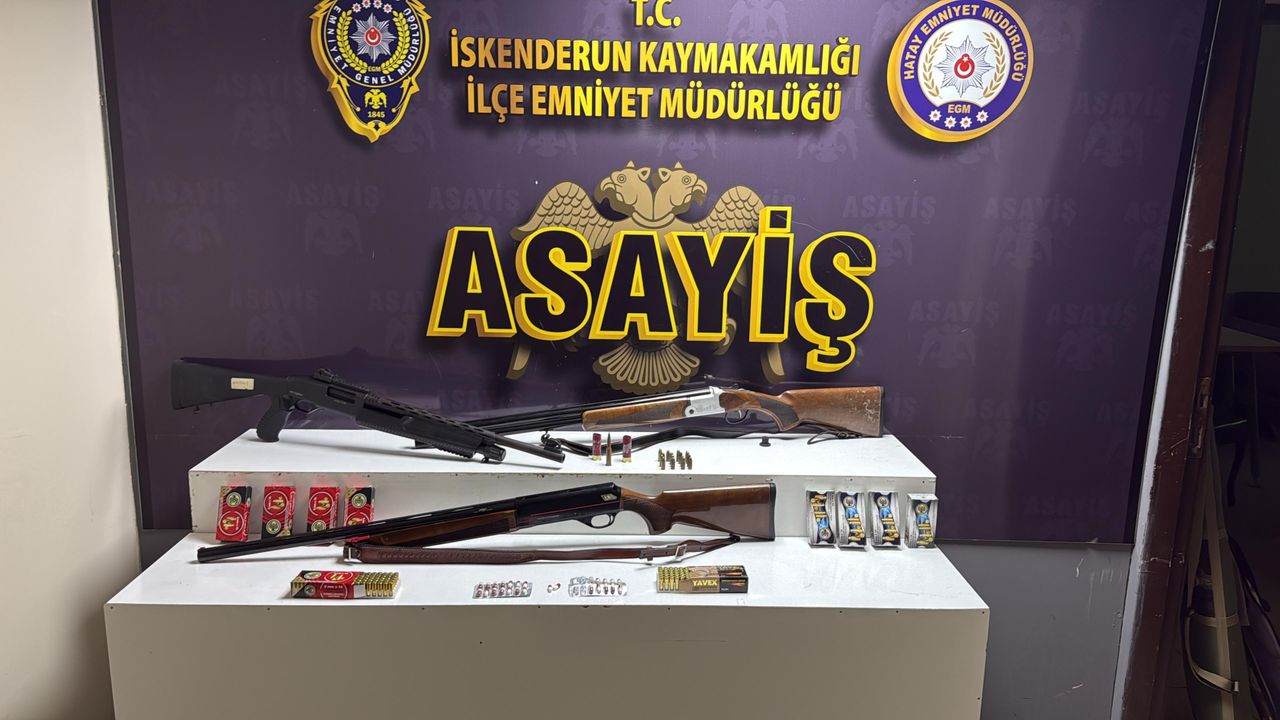 Hatay'da silahla havaya ateş açan 4 şüpheli yakalandı