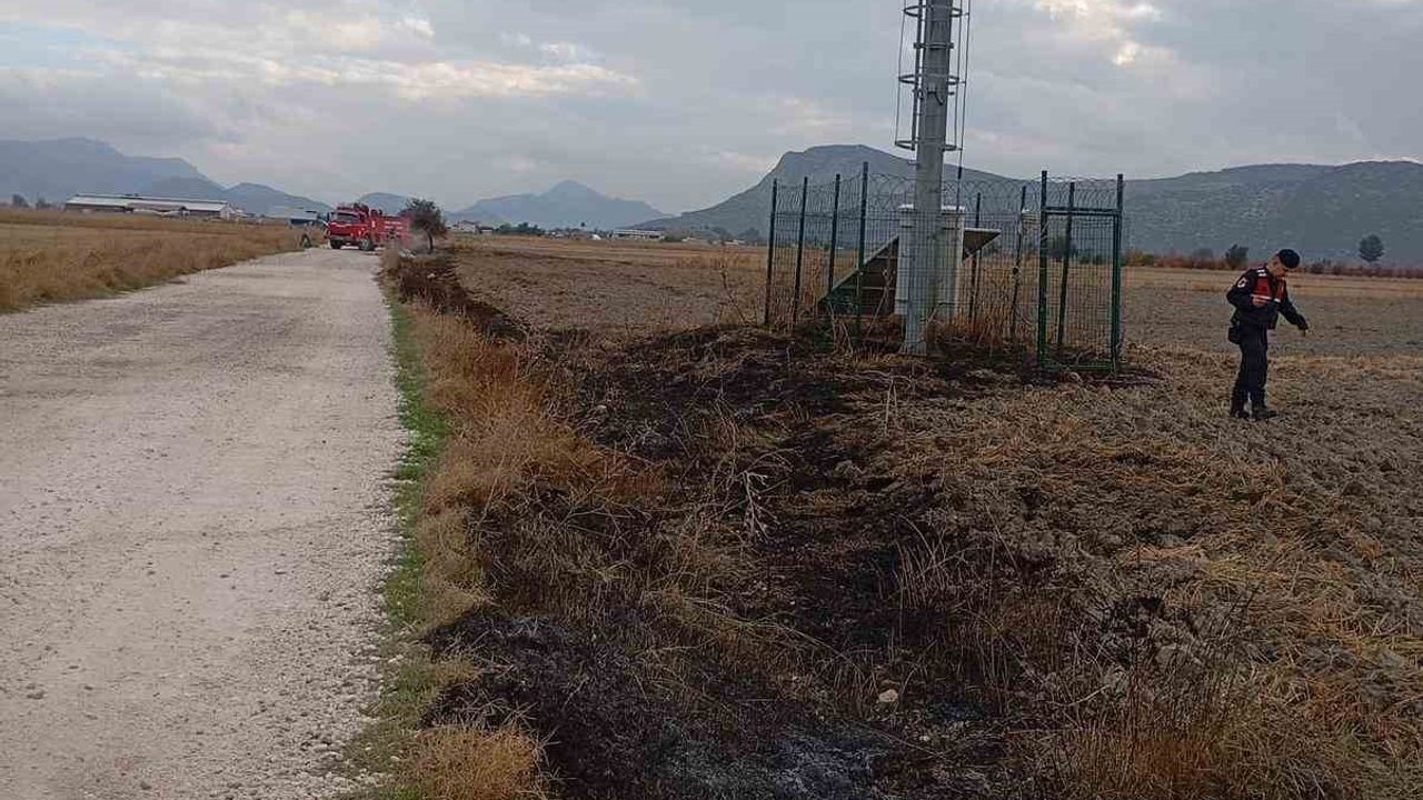 Burdur’da arazi yangını