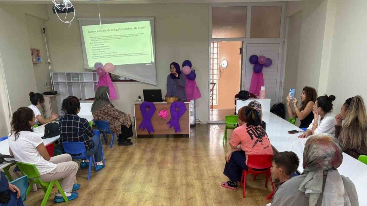 Erdemli’de meme kanseri farkındalık etkinlikleri