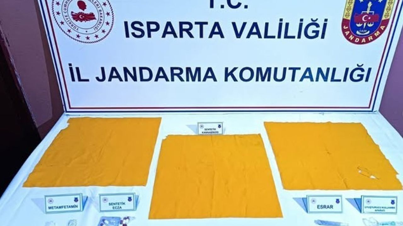 Isparta’da jandarmadan uyuşturucu operasyonu: 4 şüpheli tutuklandı