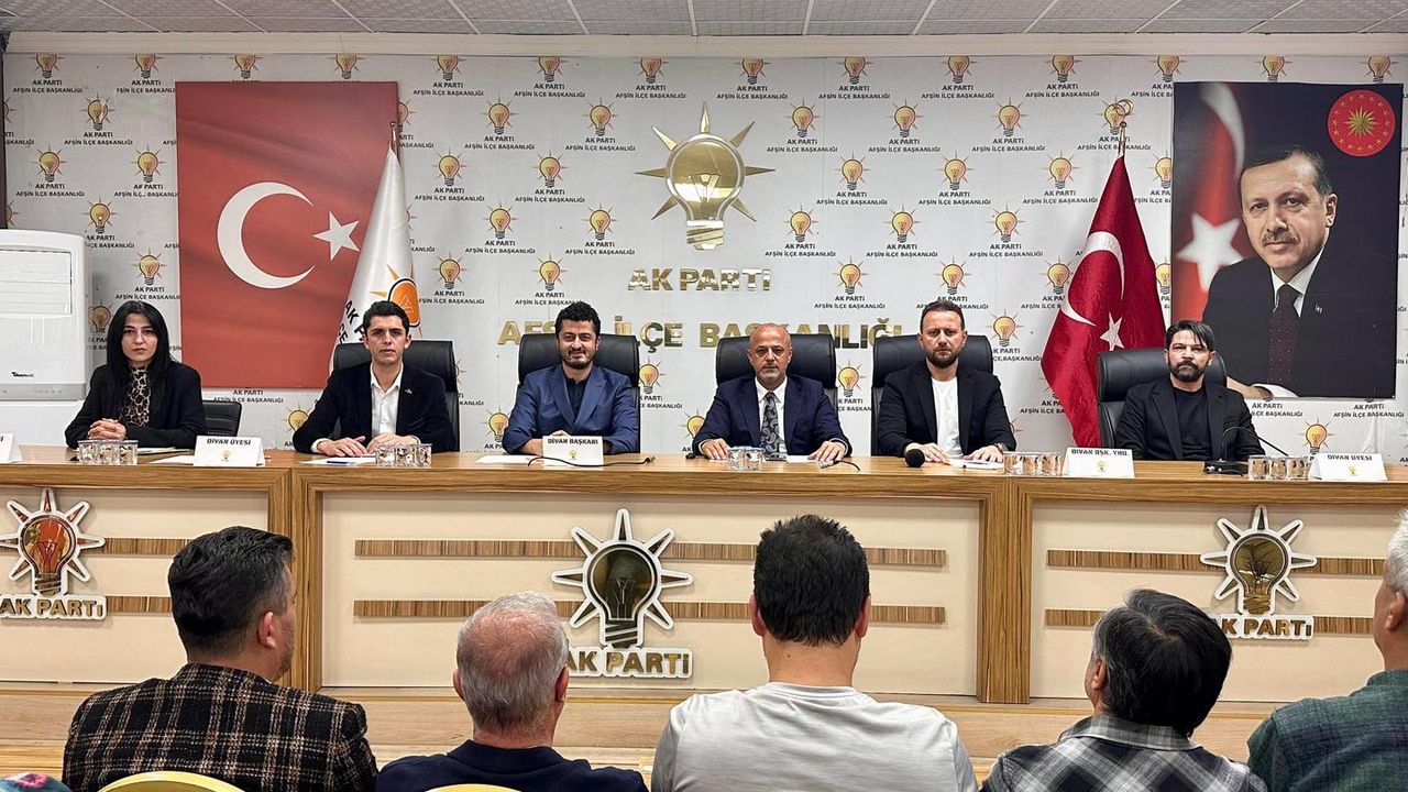 AK Parti Afşin İlçe Teşkilatı Ekim Ayı Danışma Meclisi Toplantısı Gerçekleştirildi