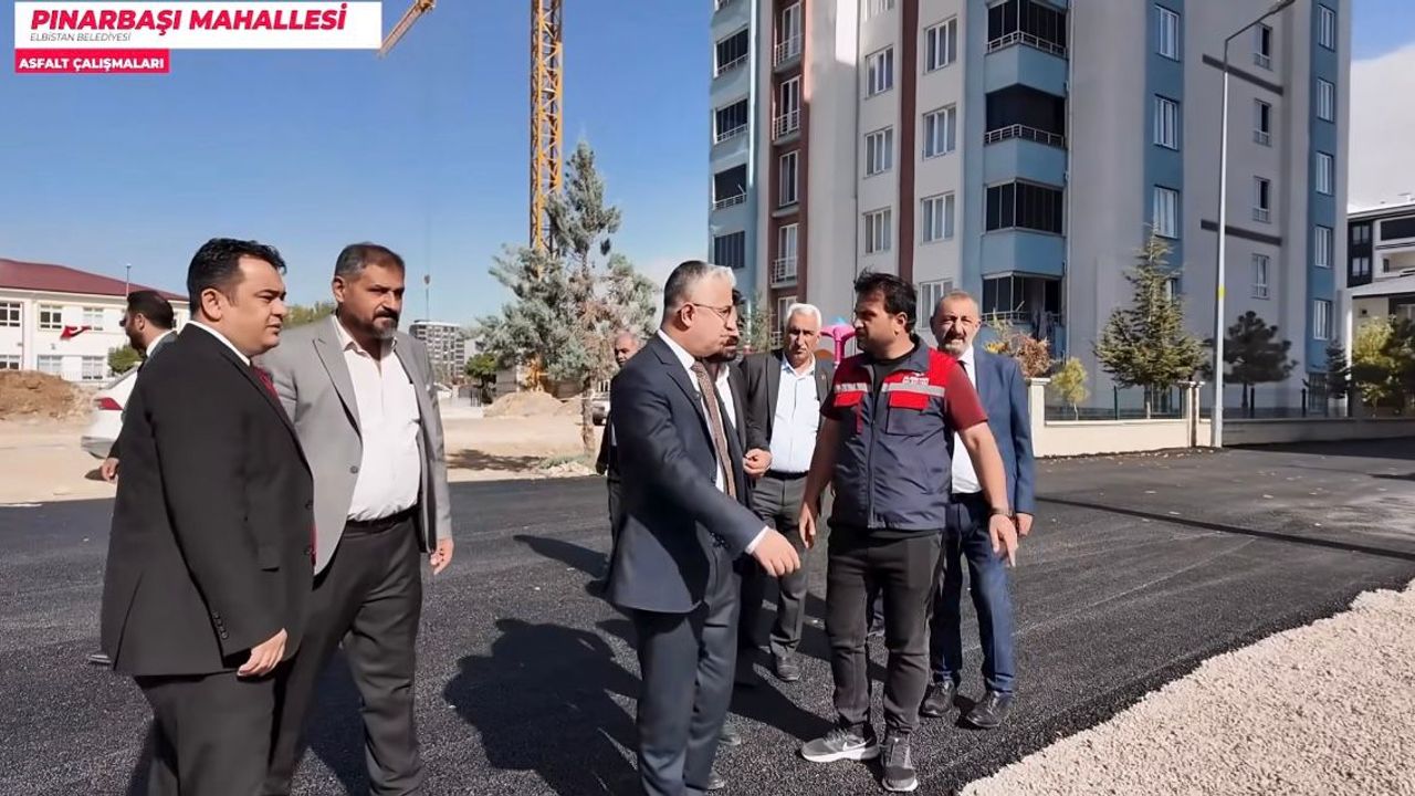 Elbistan Belediyesi Asfalt Çalışmalarını Sürdürüyor