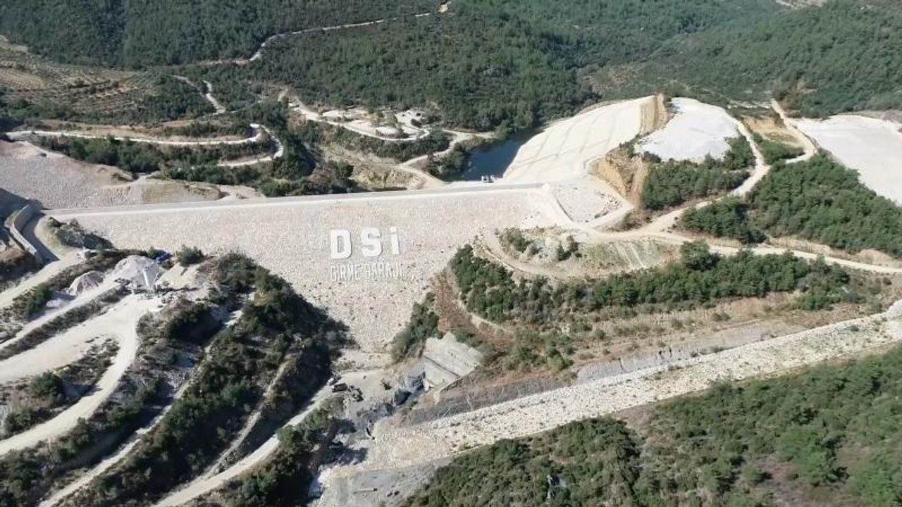 Girme Barajı'nda su tutulmaya başlandı