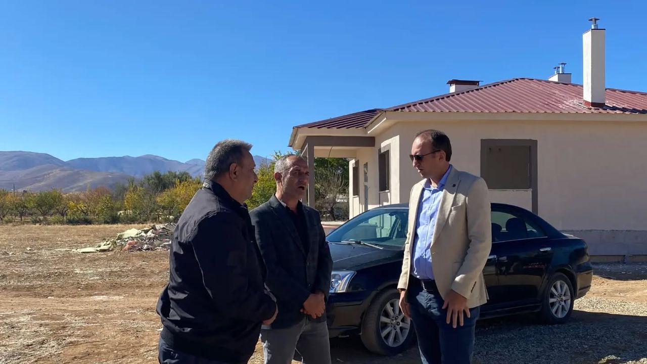 Kaymakam Sarıdoğan, Kırsal Konut Çalışmalarını Yerinde İnceledi