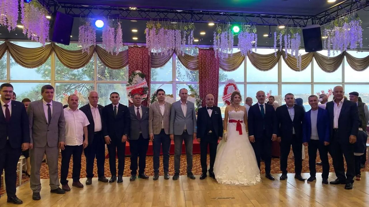Kaymakam Sarıdoğan ve Başkan Kıraç, Emniyet Müdürü Topal’ın Düğününe Katıldı
