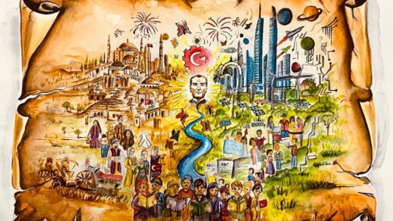 "Minik Kelebekler Cumhuriyet Bayramı için Çizdi!"