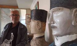 62 yıldır Atatürk heykelleri ve portreler yapıyor