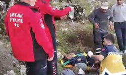 Burdur'da mantar toplarken düşüp yaralanan kişi ekiplerce hastaneye kaldırıldı