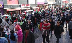 İsrail'in Gazze'ye yönelik saldırıları Adana'da protesto edildi