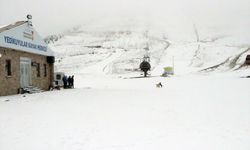 Yedikuyular Kayak Merkezi'ne mevsimin ilk karı yağdı