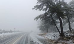 Adana ve Mersin'in yüksek kesimlerinde kar yağışı etkili oluyor