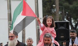 Alanya'da şehitler anıldı, terör ve İsrail protesto edildi