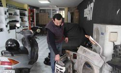 Kliması Parçalanıp Kabloları Çalındı