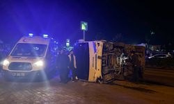 Hatay'da devrilen midibüsteki 11 polis yaralandı