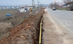 Kahramanmaraş'taki TOKİ konutlarında doğal gaz çalışmaları sürüyor