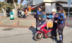 Alanya’da polisten motosiklet sürücülerine bilgilendirme