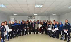 Alanya’da zabıta personeline yönelik 4 haftalık eğitim programı tamamlandı