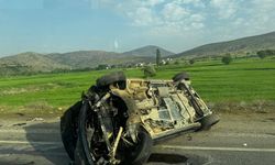 Afşin'de Otomobil Takla Attı:1 ölü 3 yaralı