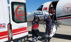 Ambulans uçak böbrek rahatsızlığı bulunan bebek için havalandı
