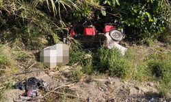 Alanya'da dere yatağına yuvarlanan motosikletin sürücüsü hayatını kaybetti