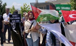 Kahramanmaraş'ta üniversite öğrencilerinden Filistin'e destek