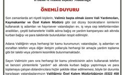 Adana Valiliği, vatandaşları bayram öncesinde dolandırıcılığa karşı uyardı