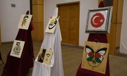 Adana'da "Yüreğimde Gazze" temalı el sanatları sergisi açıldı