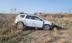 Burdur'da şarampole devrilen otomobilin sürücüsü yaralandı