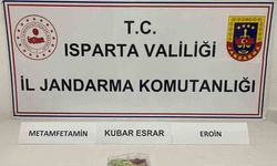 Isparta’da araçta uyuşturucu ele geçirildi