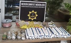 Mersin'de 19 kilo dinamit ve uyuşturucu ele geçirildi