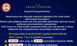 Adana’da trafik kontrollerinde rekor ceza: 468 milyon 719 bin 886 TL