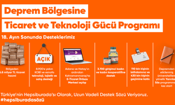 Deprem bölgesinde Hepsiburada ile  satış hacmi 6,8 milyar TL’ye ulaştı