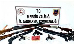 Mersin’de silah kaçakçıları jandarma engeline takıldı