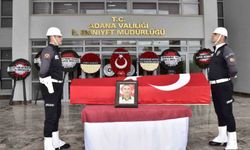 Adana'da otomobilin çarpması sonucu şehit olan polis için tören düzenlendi