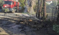 Arsuz’da çıkan otluk yangınını itfaiye söndürdü