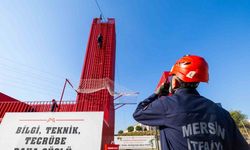 Mersin İtfaiyesi yangın ve kurtarma tatbikatı yaptı