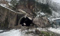 Karadeniz Sahil Yolu'nda Heyelan