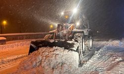 Kastamonu'da yoğun kar: 8 yol ulaşıma kapandı