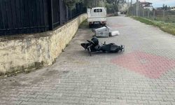 Duvara çarpan motosikletin sürücüsü yaralandı