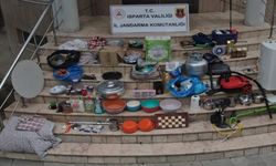 Isparta’da bahçe evinde hırsızlık yapan 4 şüpheli tutuklandı