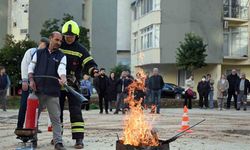 Mersin itfaiyesi afet ve yangın risklerine karşı vatandaşları bilgilendiriyor