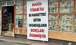 Hatay'da gizli hayırsever mahallelinin markete borcunu ödedi
